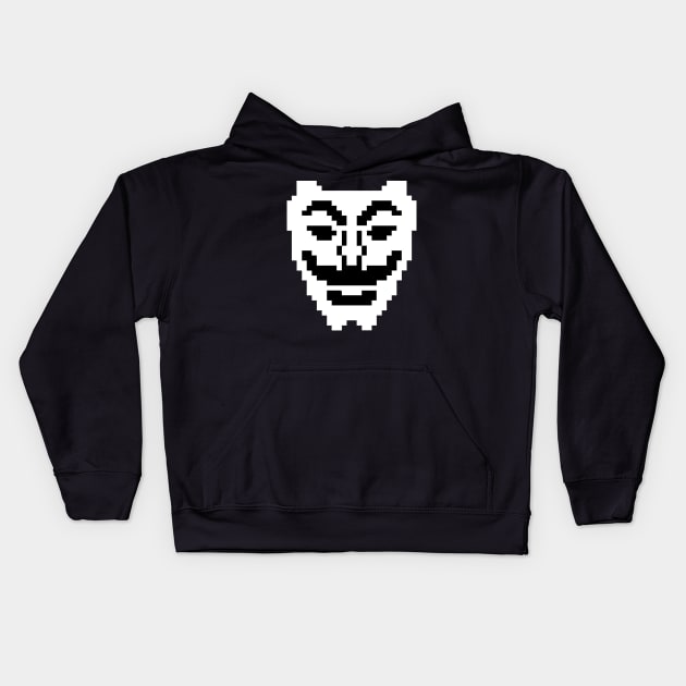 Fsociety Mask (Mr. Robot) Kids Hoodie by Widmore